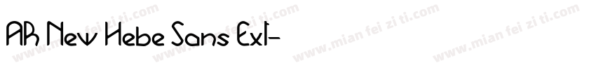 AR New Hebe Sans Ext字体转换